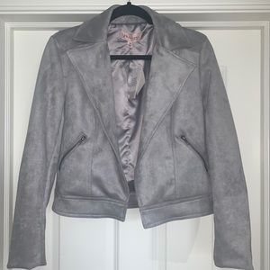Philosophy Gray Suede Jacket